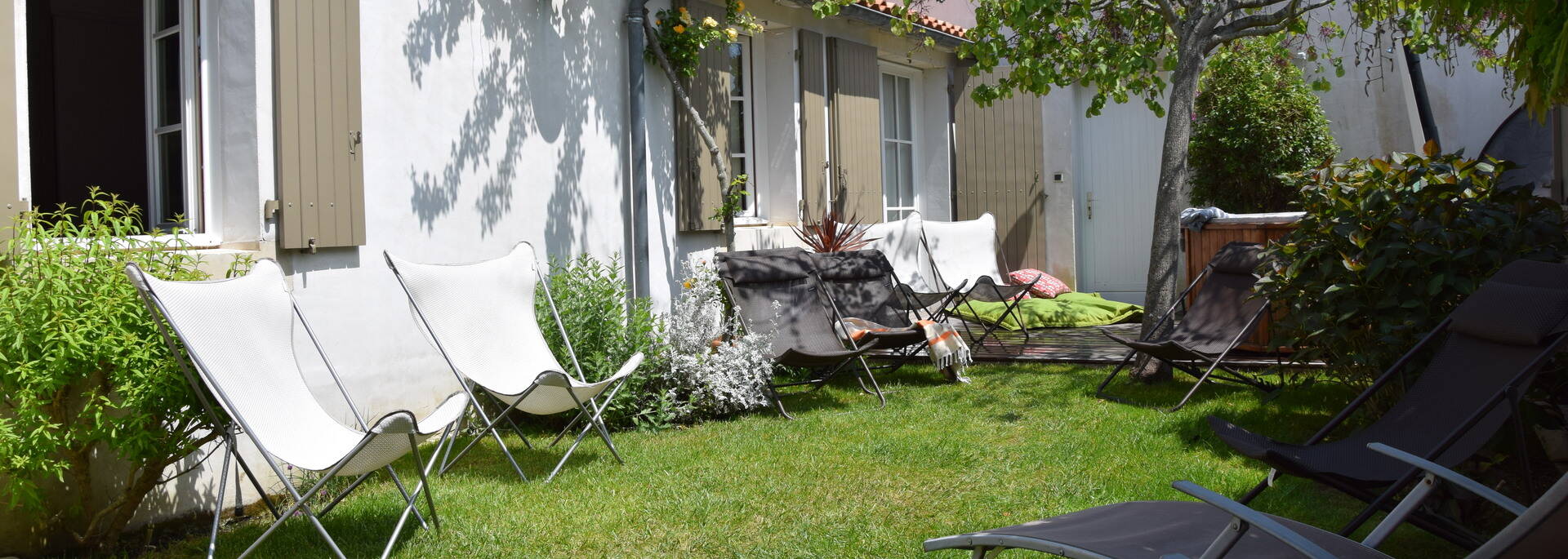 jardin grande villa luxe résidence Andréa île de ré