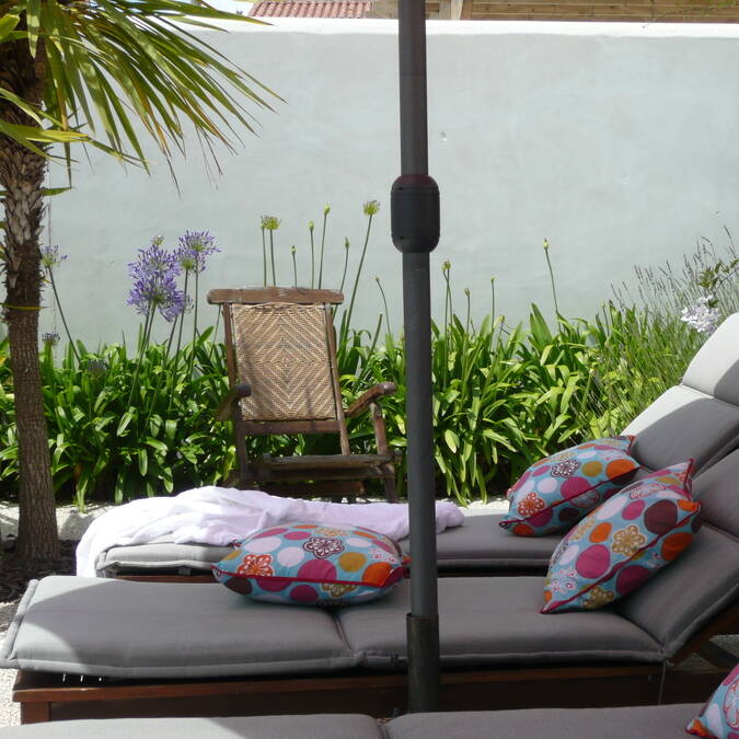 île de re location d'appartement avec terrasse et jardin 